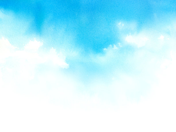简洁清新的蓝天与白云