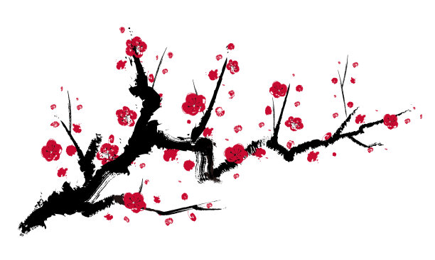 梅花插画