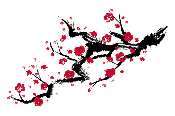 水墨梅花