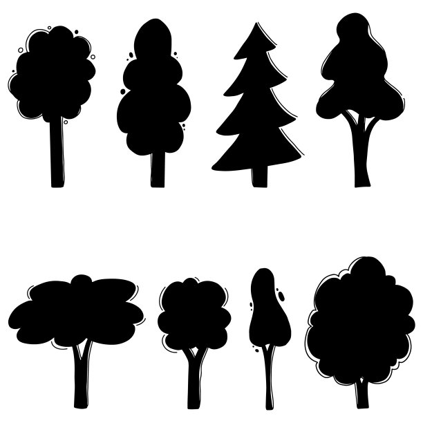 矢量树木图片
