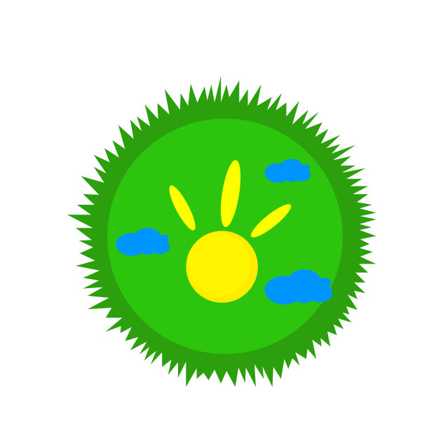 太阳logo绿色