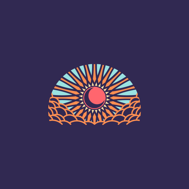 手logo设计,太阳logo