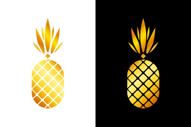 菠萝凤梨logo水果