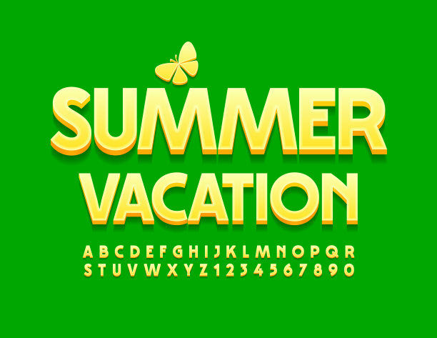 夏日旅游度假标签