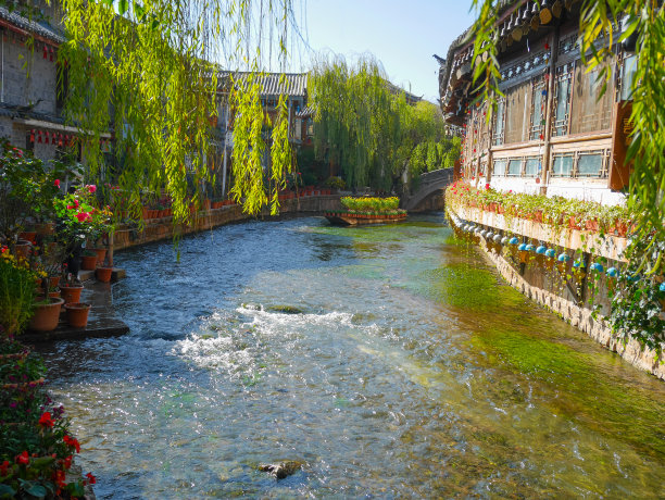 河流中式地产中国风