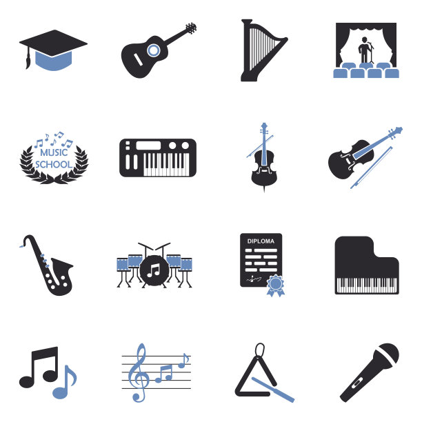 音乐学校标志