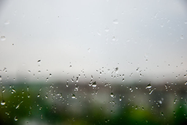 高清玻璃雨滴