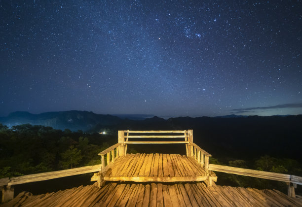 乡村星空银河