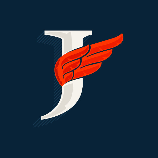 字母飞翔logo
