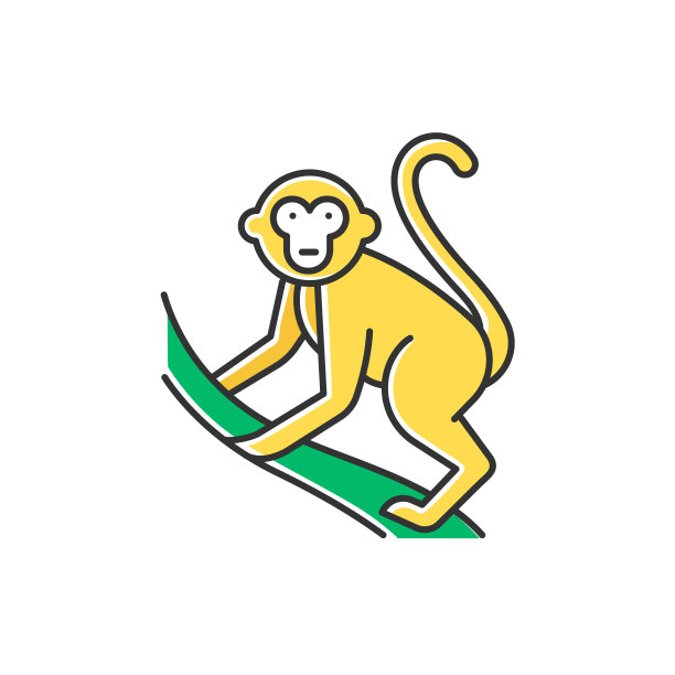 小猴子卡通logo