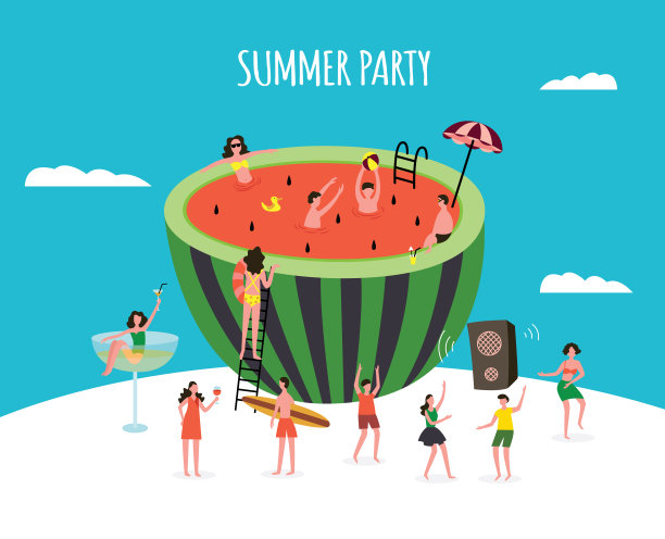 夏季聚会海报