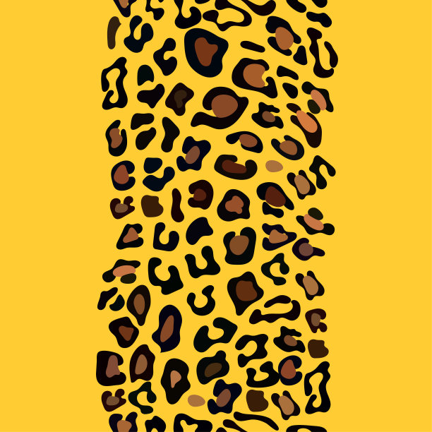 棕色豹纹布料动物皮纹