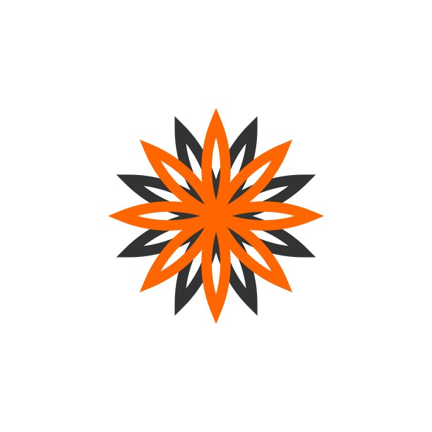 精致花logo