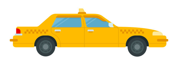 职业,出租车司机,黄色