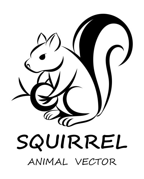 松鼠动物logo