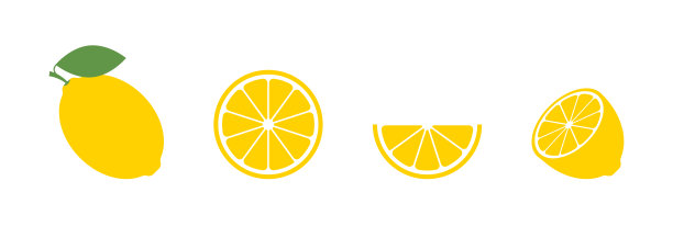 矢量卡通柠檬logo