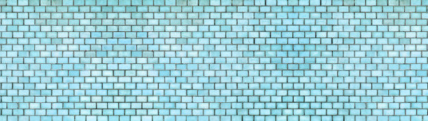青色砖墙背景