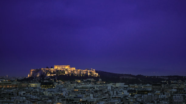 希腊雅典卫城风景