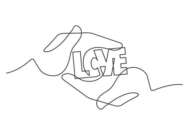 爱心logo人物标志