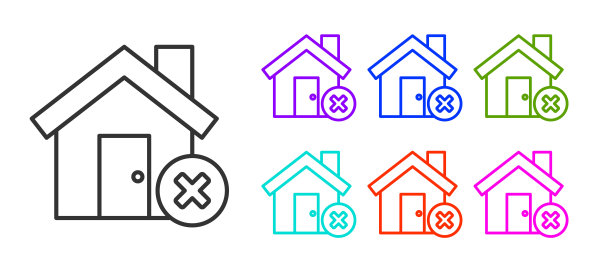 彩色房子logo