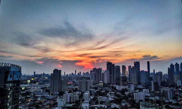 曼谷街头夜景