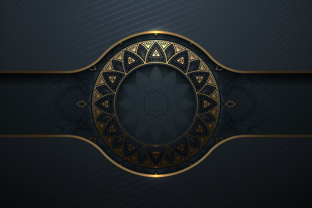 精美圆形花纹图案素材