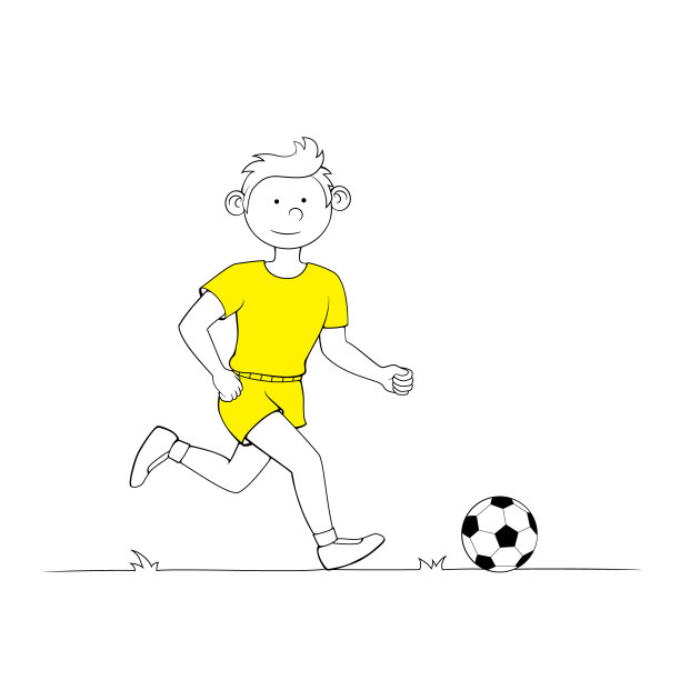 足球运动插画