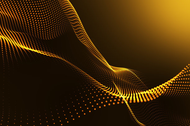 金色抽象格子纹