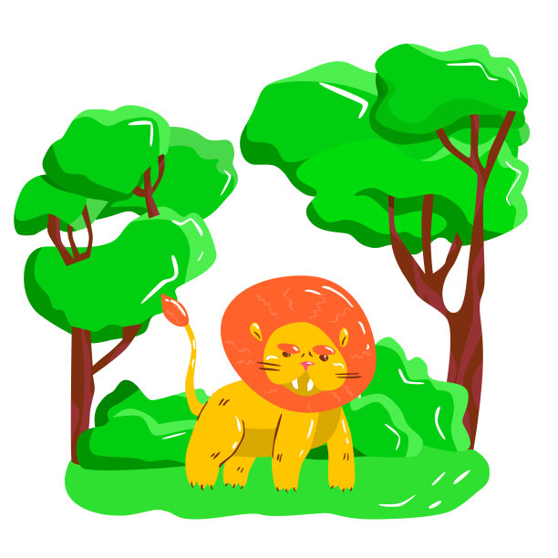 狮子座卡通吉祥物