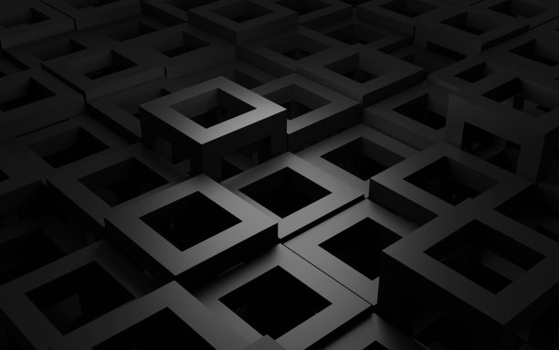 立体几何抽象拼接背景