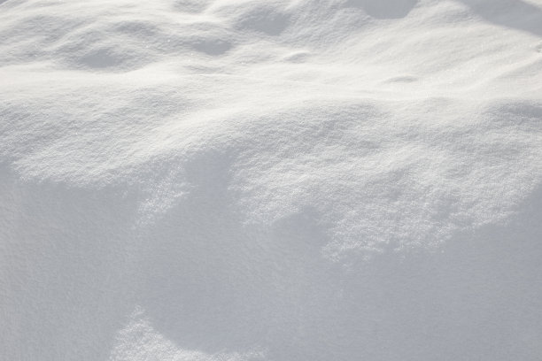 自然雪景寒冷冬天雪花特写