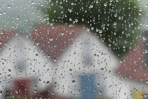 高清玻璃雨滴