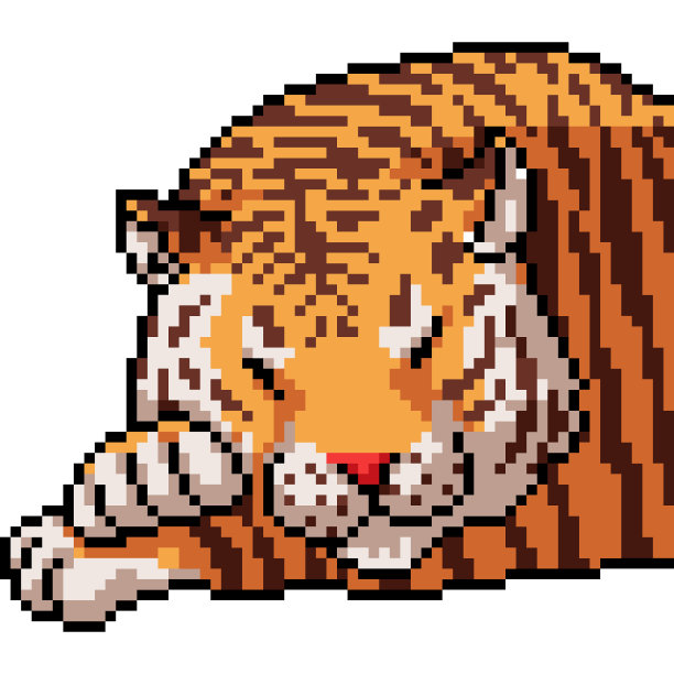 老虎睡觉