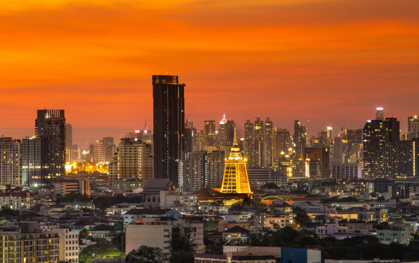 曼谷街头夜景