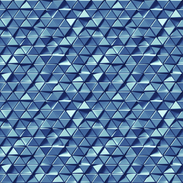 蓝调几何图案无缝背景