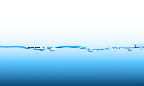 蓝色水滴矢量图