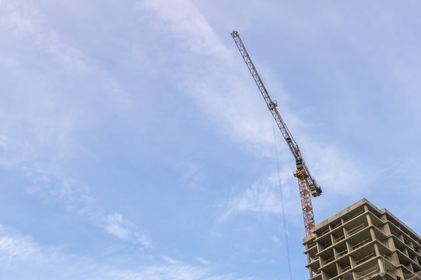 建筑 工地底图 塔吊 企业
