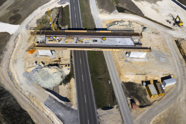 高速公路建设航拍