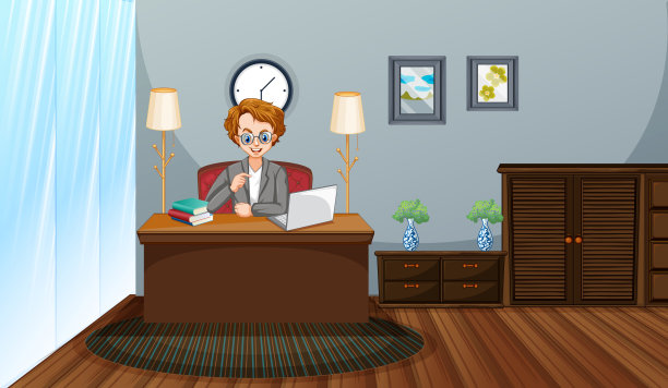 企业主题背景形象画面