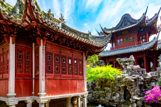 绿色中国风景名胜艺术