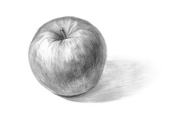 素描苹果