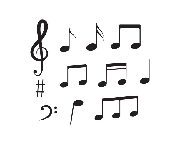 音符,高音谱号,符号