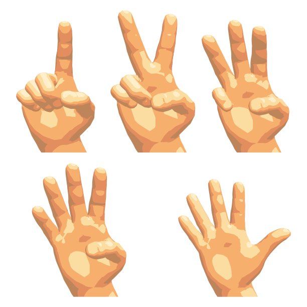 数字0,成功,指着