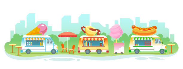 冰淇淋咖啡店海报