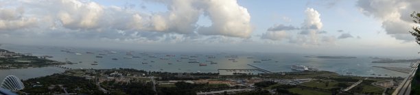 船,新加坡,海港