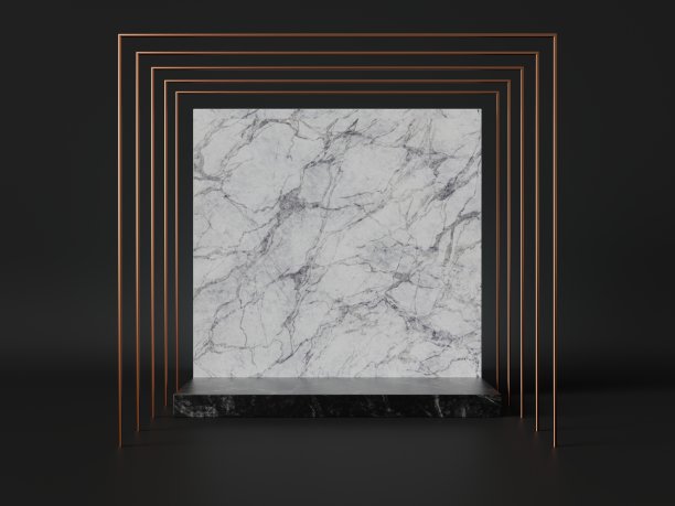 金色抽象格子纹