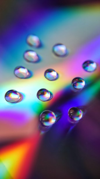 圆形彩色折光纹