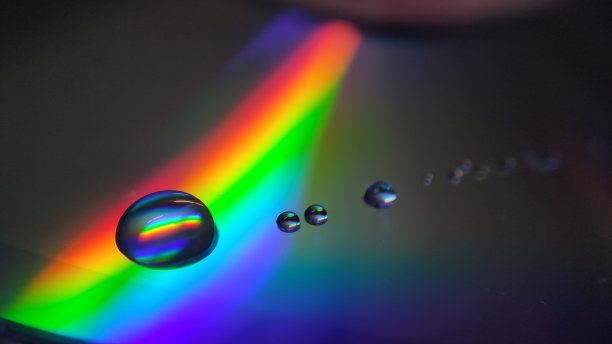 圆形彩色折光纹