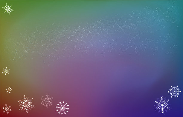雪景 彩虹