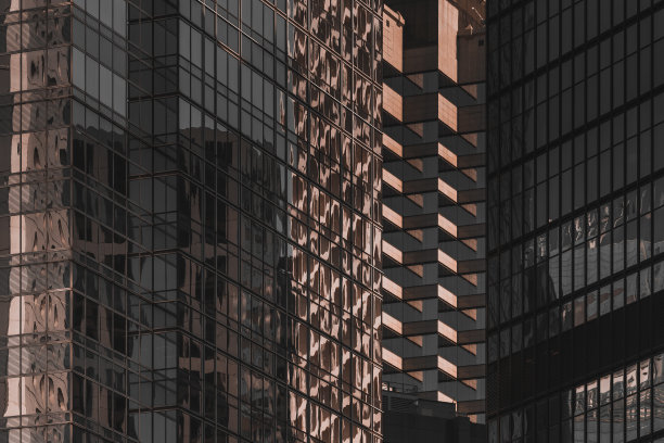 香港城市背景剪影素材